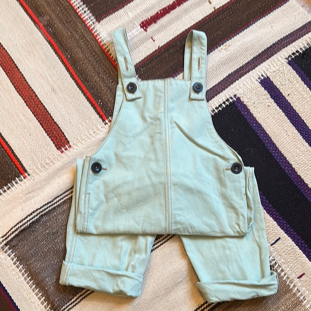 Misha And Puff Green Overalls Comfortable Cotton Blend